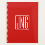 3 Initiales Monogramme | Rouge et blanc (ou couleu<br><div class="desc">Vos trois initiales sont monogrammées.</div>