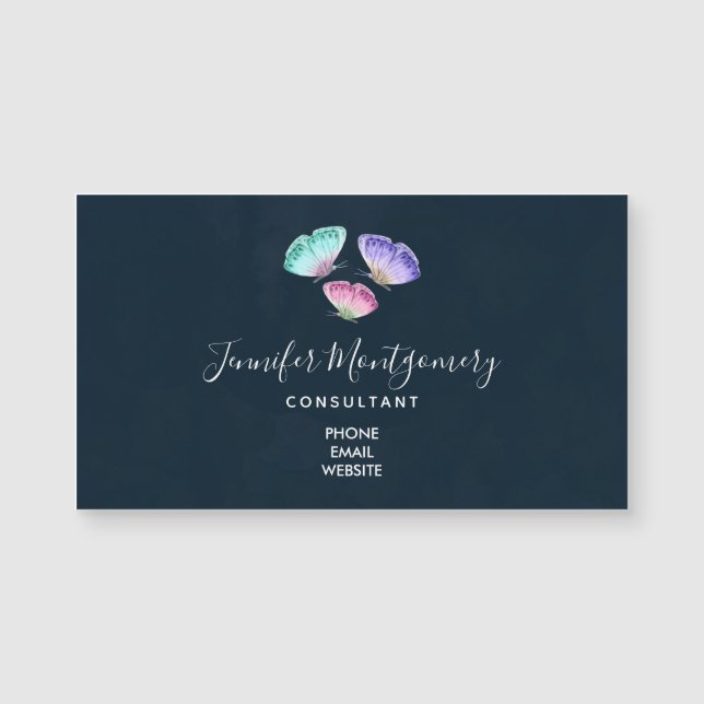 3 Jolies papillons d'aquarelle Pastel (Devant)