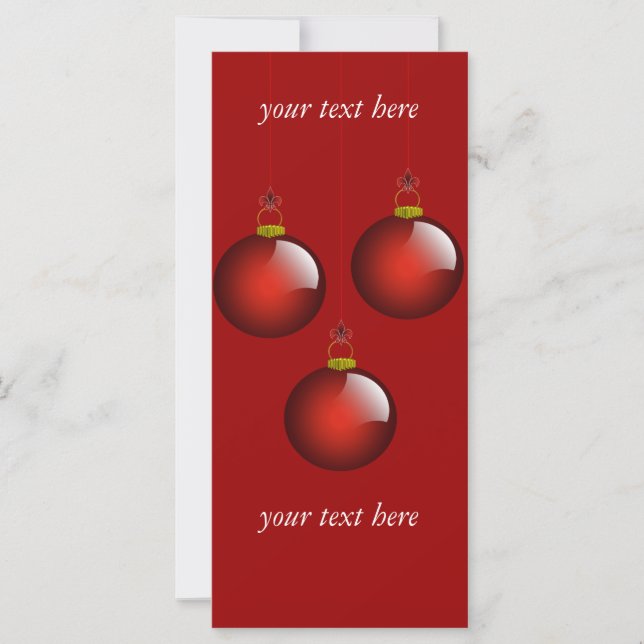 3 ornements rouges (Devant)