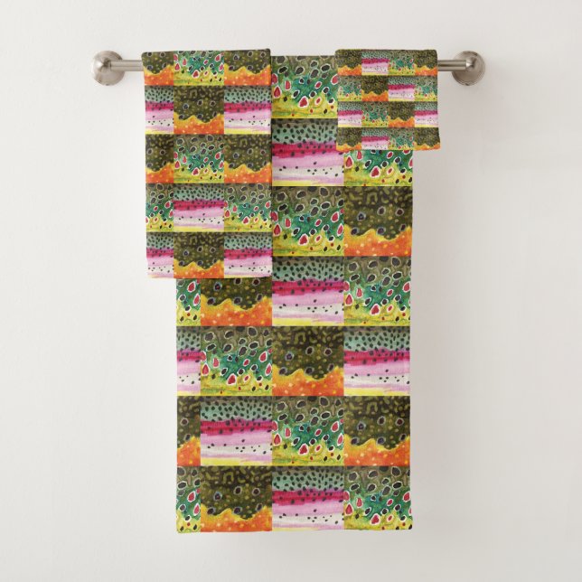 3 peaux de truite des peintures (En situation)