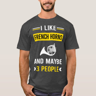3 personnes French Horn TShirt