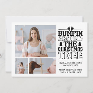 3 Photo Arbre de Noël Grossesse Faire-part