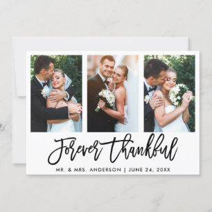 3 Photo Brush Script pour toujours Merci Mariage