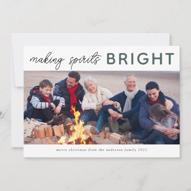 3 Photo Collage Carte de Noël Esprits lumineux (Devant)