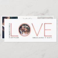 3 Photo Corinthians Love Wedding Save Date