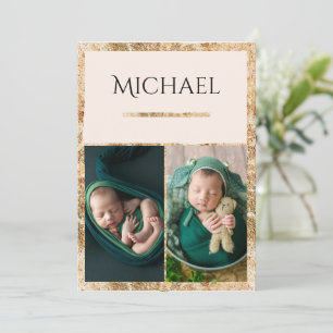 3 Photos Faire-part de naissance bébé