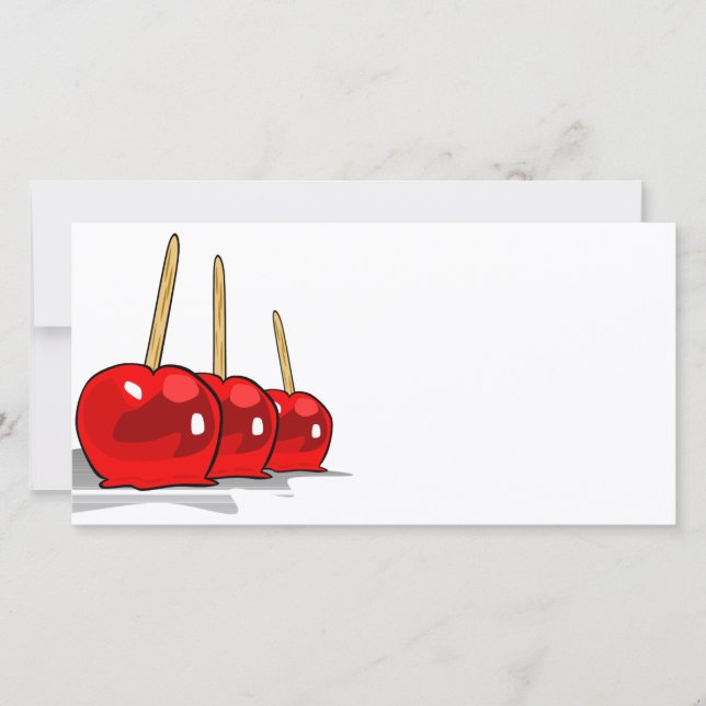 3 Pommes à bonbons rouges (Devant)