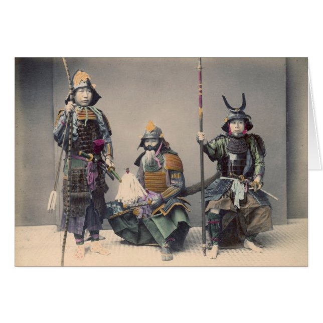 3 samouraïs en photo de cru d'armure (Devant horizontal)
