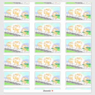 3 stickers de contour de bouc de Billy