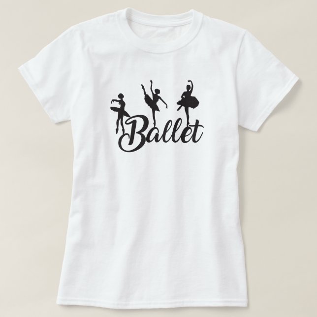 3 T-shirt Ballerinas (Design devant)