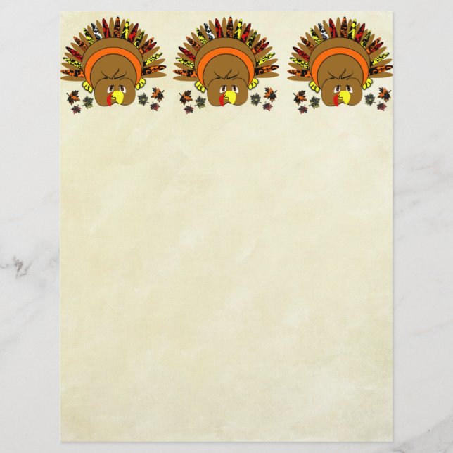 3 Turclés mignonnes dans une rangée de papeterie T (Devant)