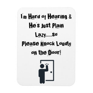 3" x 4" Magnet for front door FUNNY