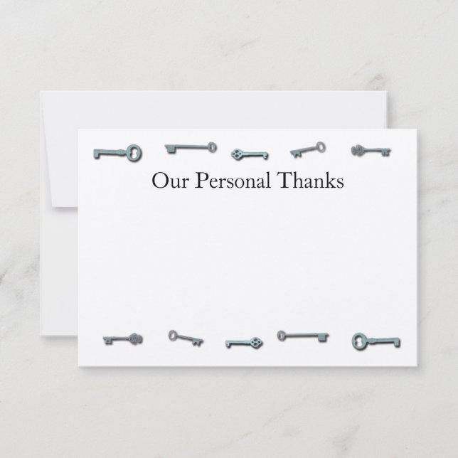 3 x 5 cartes de remerciements de CTC (Devant)