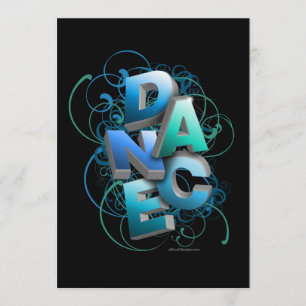 3D Dance (printemps) Considérant Invitation