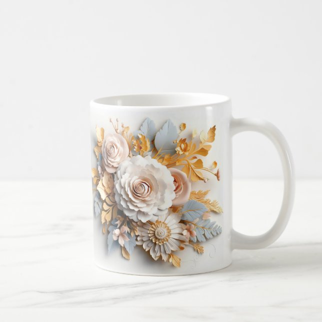 3D Floral Mug (Droite)