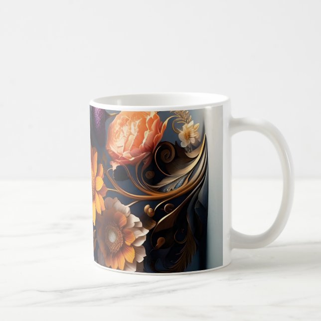 3D Floral Mug (Droite)