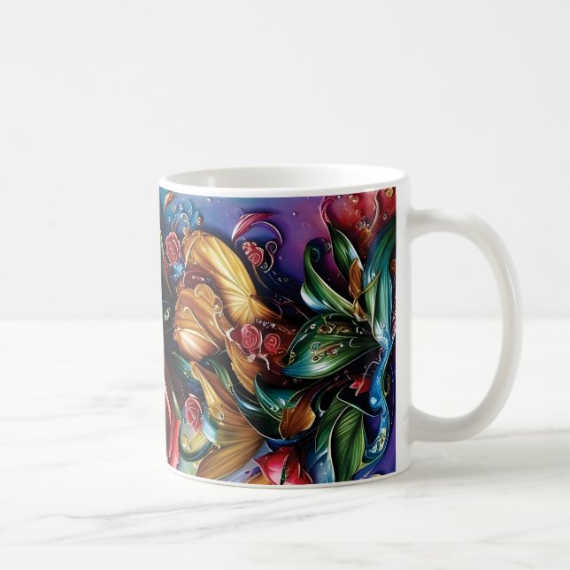 3D Floral Mug (Droite)