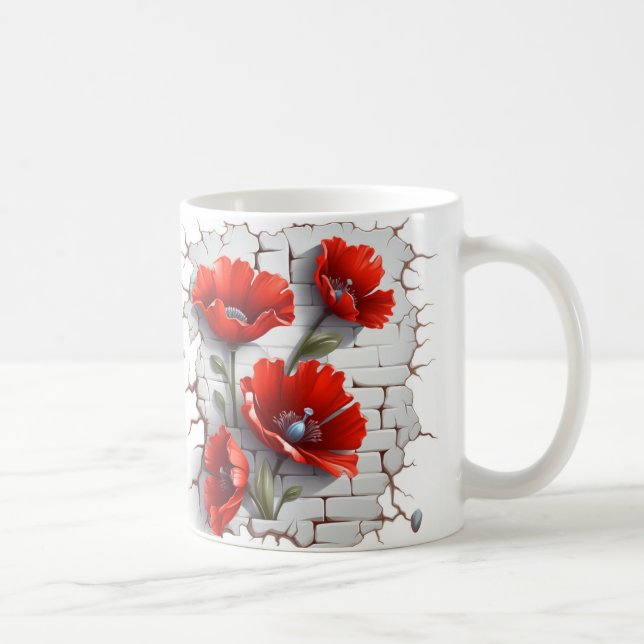 3D Floral Mug (Droite)