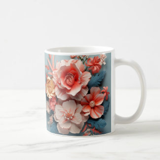 3D Floral Mug