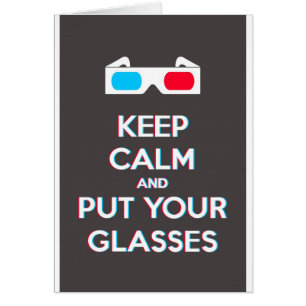 3D gardent le calme et vous mettent des verres