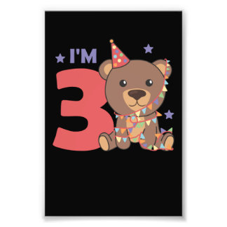 3E Anniversaire Ours Pour Enfants 3 Ans Photo
