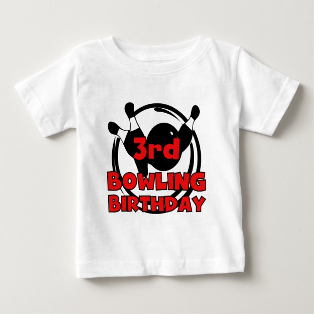 3e Bowling Anniversaire Tshirts et cadeaux (Devant)