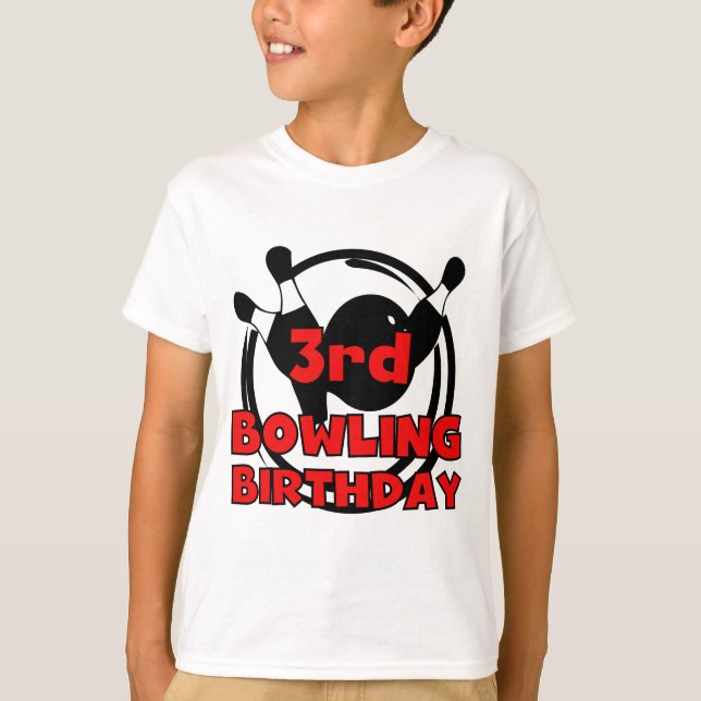 3e Bowling Anniversaire Tshirts et cadeaux (Devant)