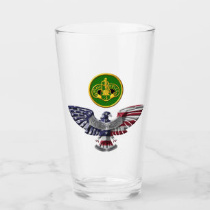 3e Tumbler en verre d'aigle du Régiment de cavaler