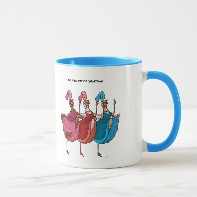 3ème Jour de tasse de Noël (trois poules (Droite)