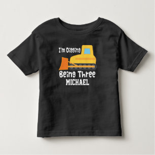 3ème T-shirt de camion de construction de bouteur