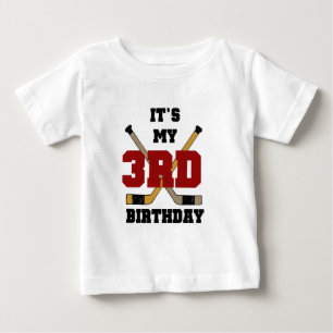 3èmes T-shirts et cadeaux d'anniversaire d'hockey