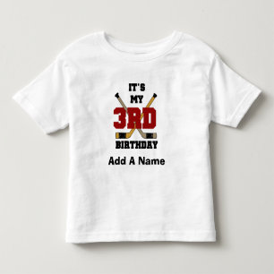 3èmes T-shirts et cadeaux d'anniversaire d'hockey