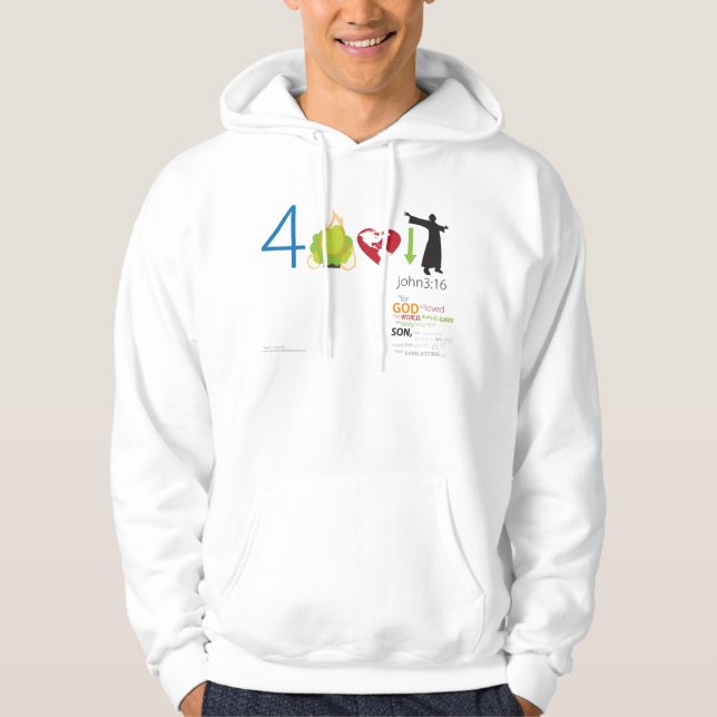 3h16 v1F - sweat - shirt à capuche de base de John (Devant)