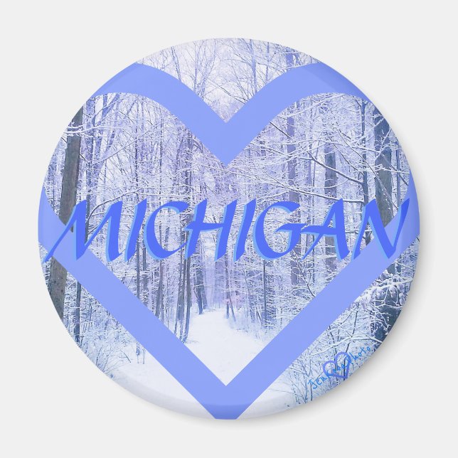 3MICHIGAN HIVER PERIHEART MAGNET (Devant)