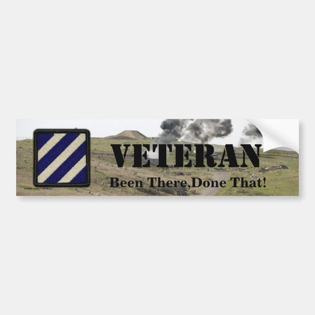 3rd infantry division veterans bumper sticker (Devant)