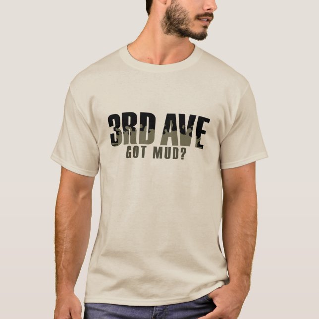 3rdAve a obtenu à boue le long T-shirt de douille (Devant)