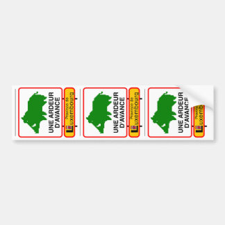 3x STICKER VOITURE - UNE ARDEUR D'AVANCE