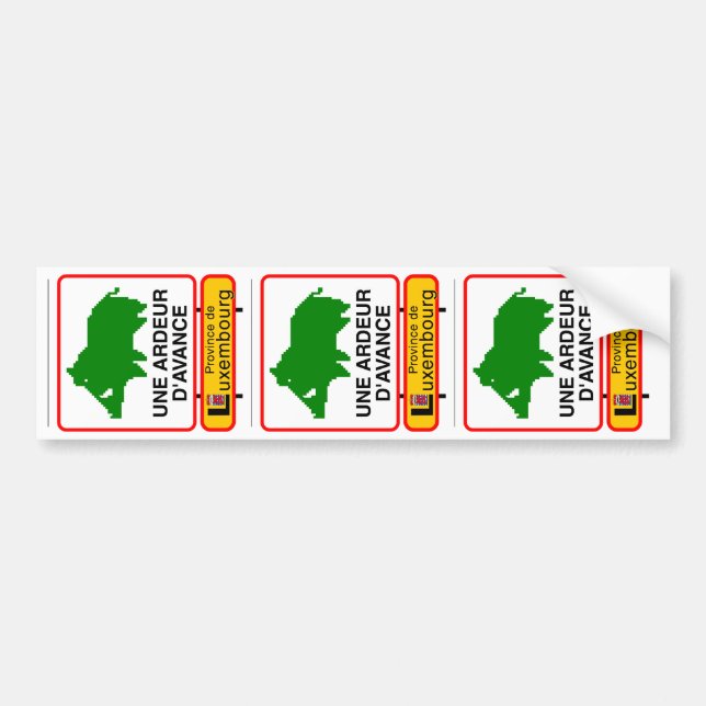 3x STICKER VOITURE - UNE ARDEUR D'AVANCE (Devant)