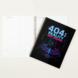 404 Reality Not Found Cyberpunk Spiral Planner