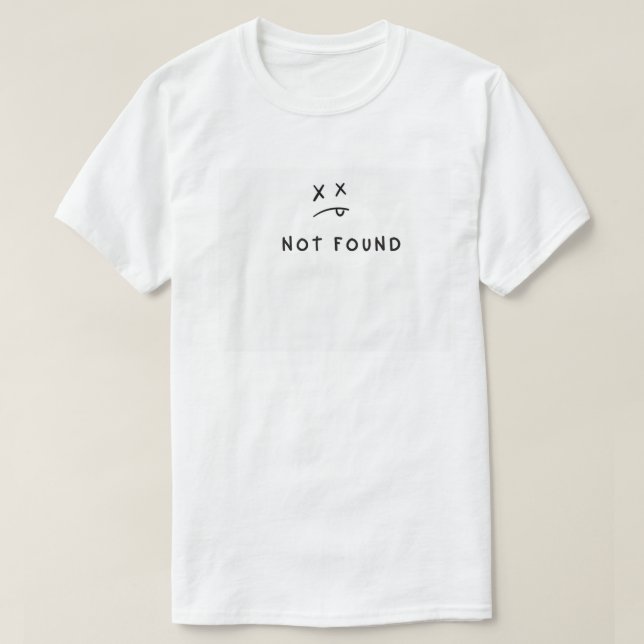 404 T-shirt introuvable | Funny Erreur Code Mème T (Design devant)