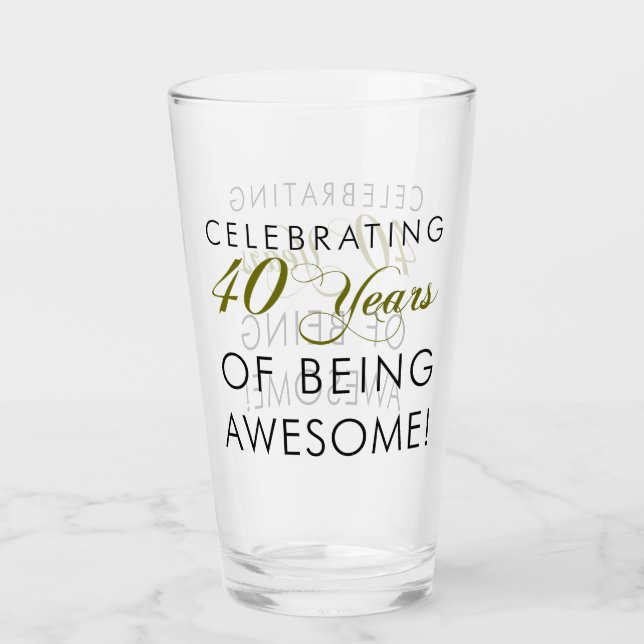 40 Ans De Verre À Fêter (Devant)