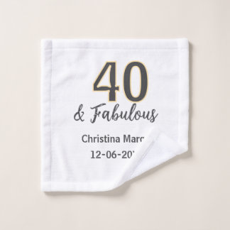 40 ans et magnifique calligraphie gris jaune d'ann