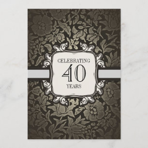 40 ans mariage anniversaire invitations