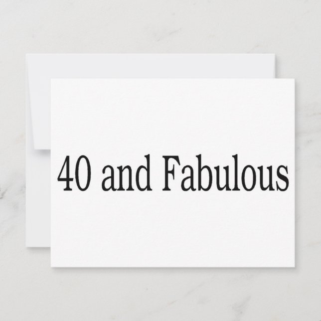 40 Et Fabuleux (Devant)