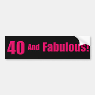 40 et Sticker de pare-chocs fabuleux