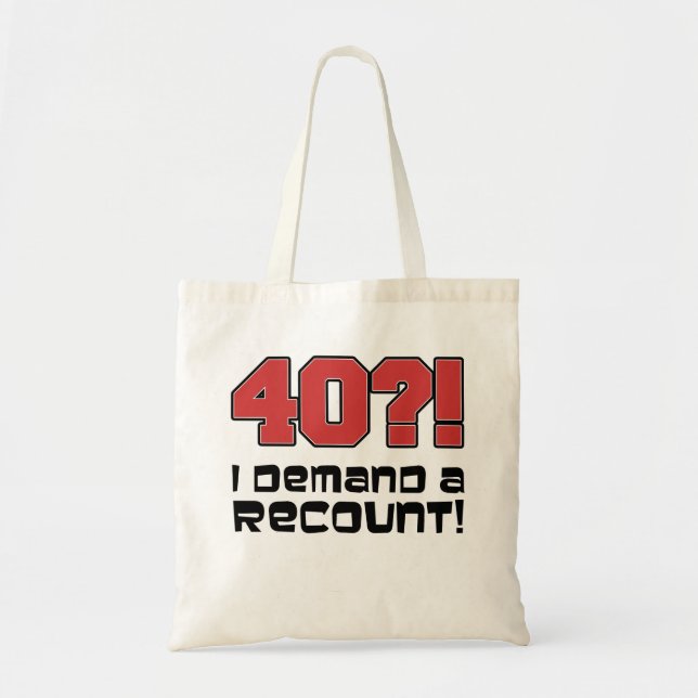 40 ? ! Je Demande Un Compte Rendu Sac fourre-tout  (Devant)
