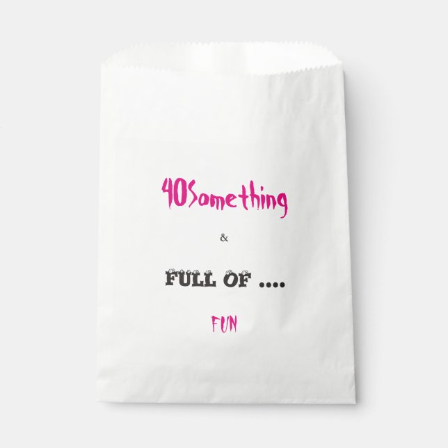 40 Quelque chose et plein de sacs de Fabor amusant (Devant)