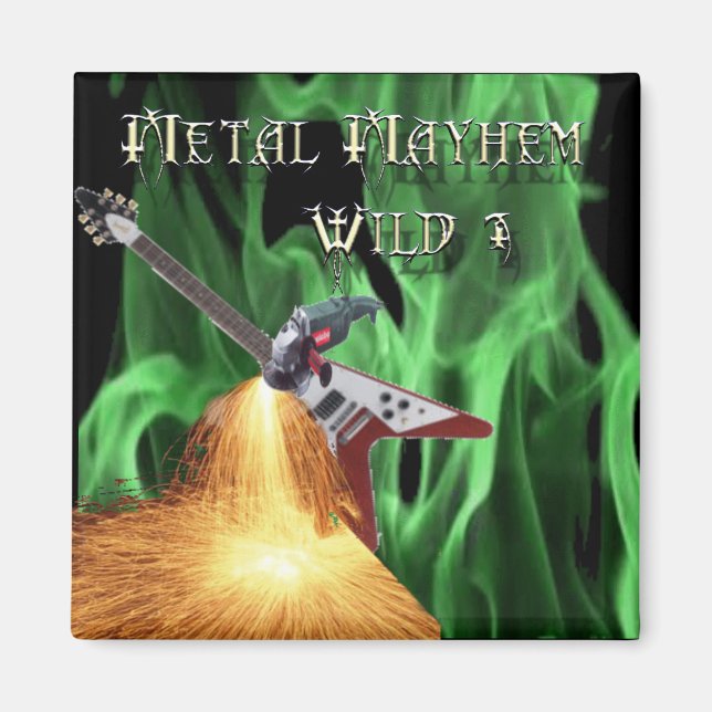 40 Rock Metal Mayhem Show Magnet (Devant)