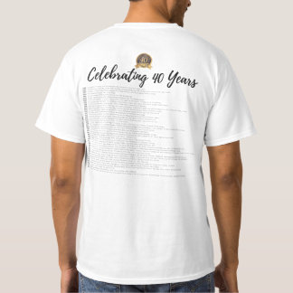 40e anniversaire Afficher le titre T-shirt