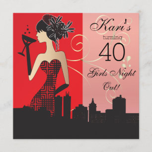 40e anniversaire Bash Party Invitation